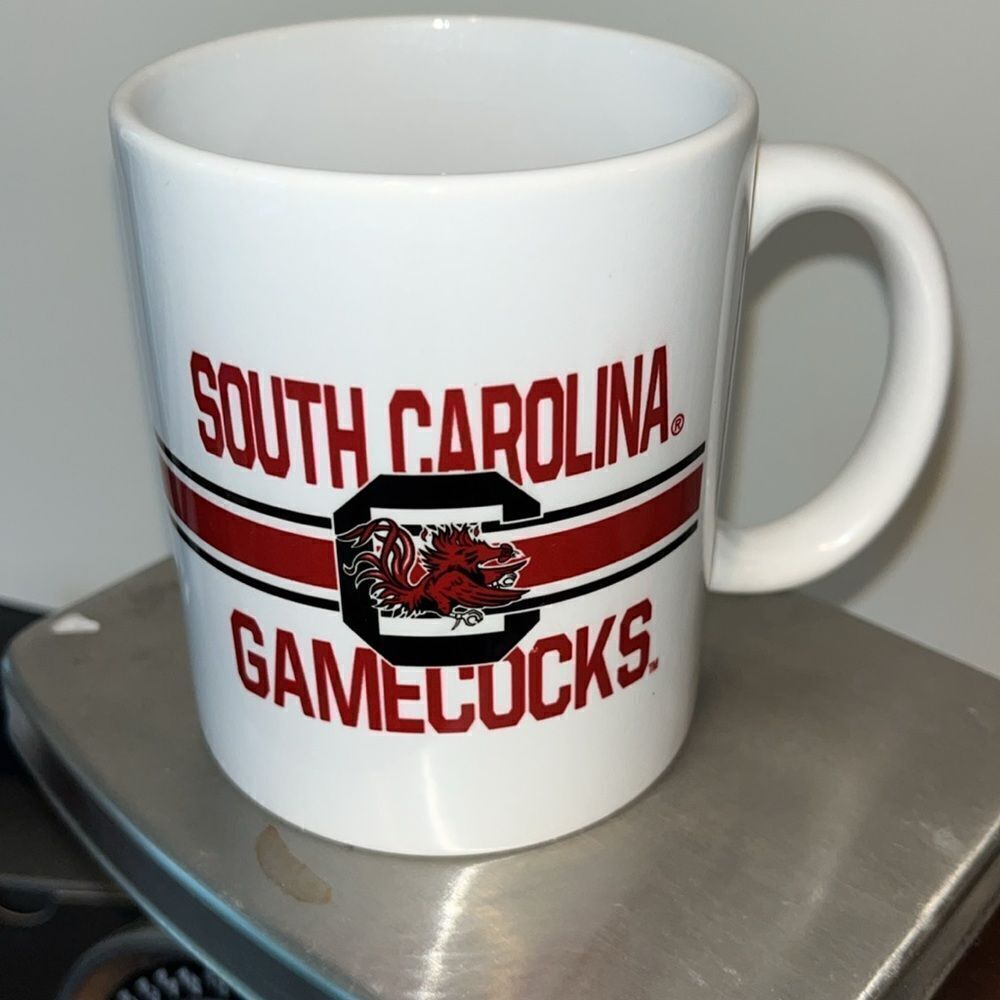 New South Carolina gamecocks cocky Garnet white coffee mug cup